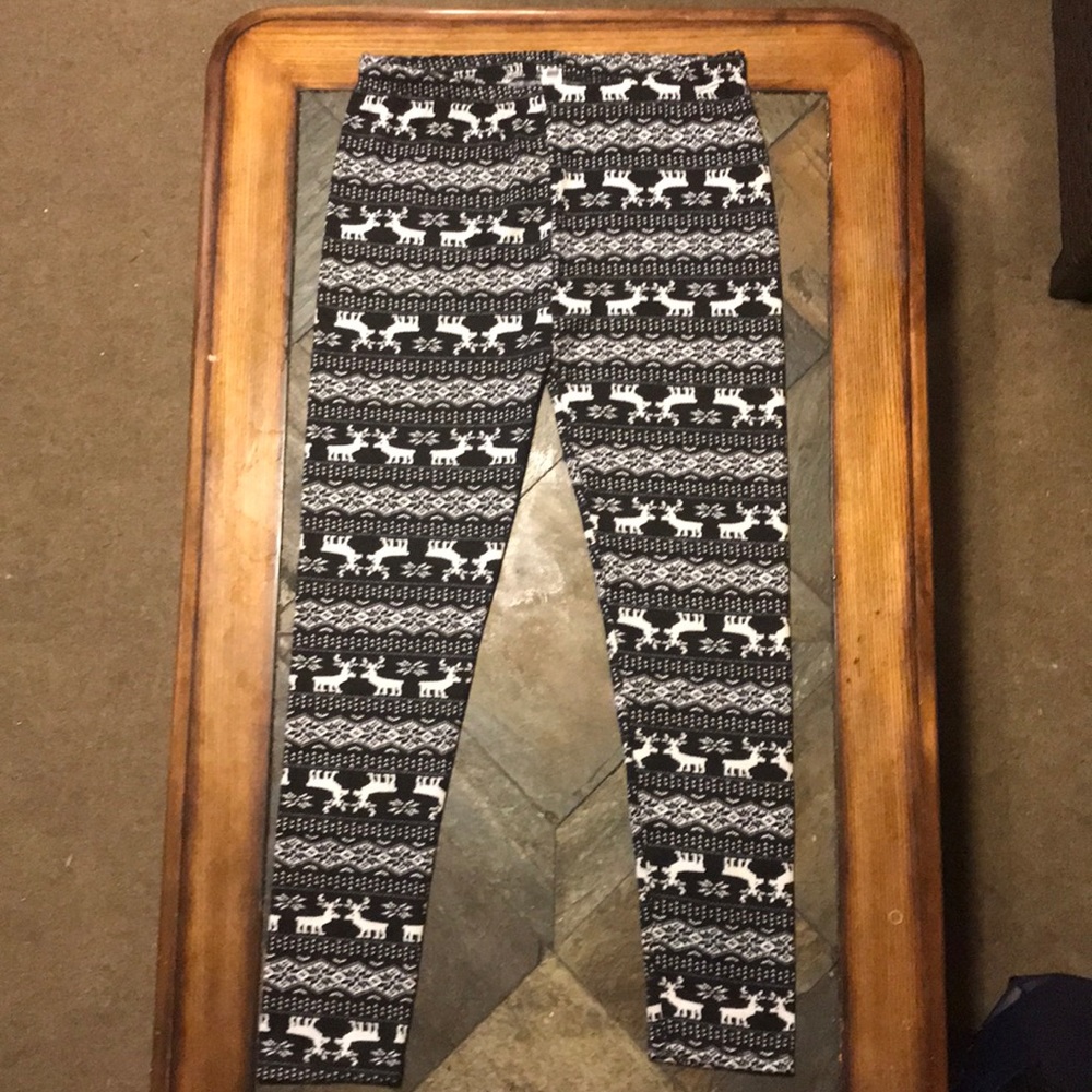 Reindeer holiday leggings